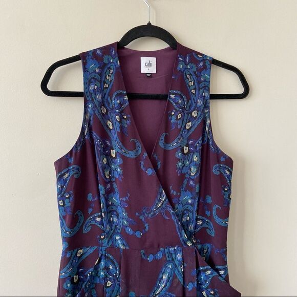 Cabi-treasure paisley Floral Midi Dress (Size:6) - Picture 6 of 9
